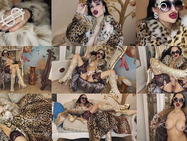 Download: Princess18xxx - Grausame Luxus-reiche Hausfrau mit dicken Lippen ist besessen von Pelzen