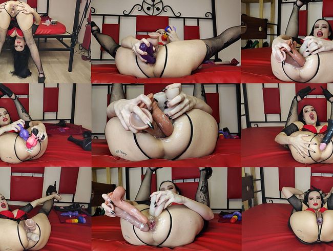 Download: Princess18xxx - Doppelter Analsex, doppelter Vaginalsex, DP, DVDA, klaffendes Loch, gewaltiges Squirting