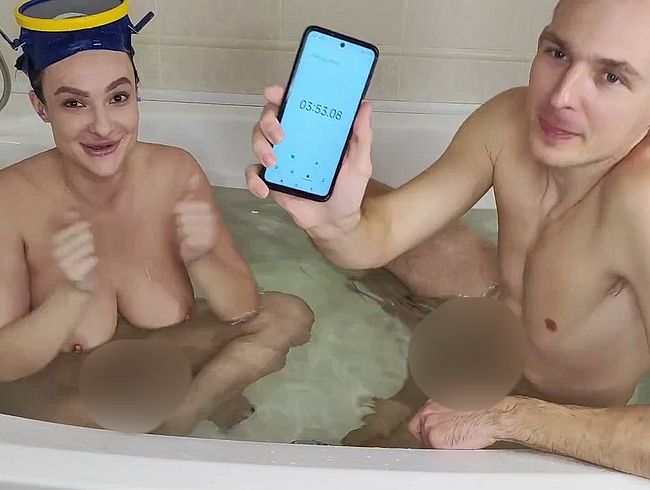 Download: Princess18xxx - Fast 4 Minuten Atem anhalten unter Wasser, Unterwassersex mit Squirt und Cumshot in meinem Mund