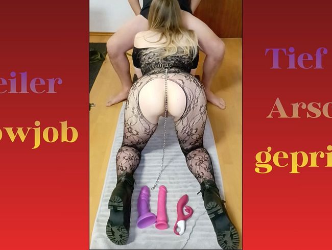 Download: PrincessNina - Blowjob und danach anal benutzt worden im geilen Nylonoutfit