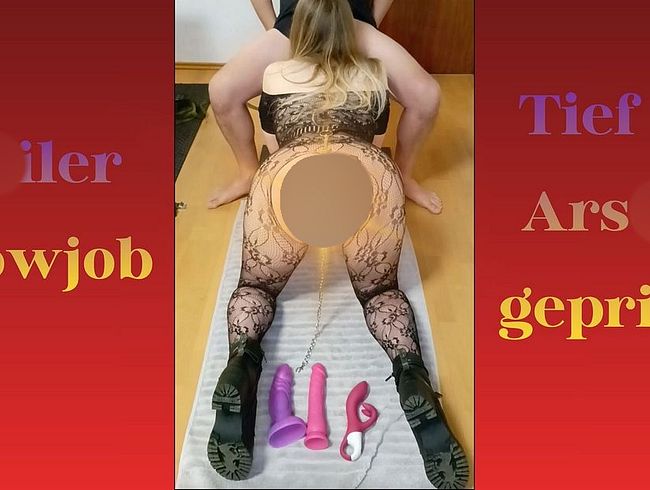 Download: PrincessNina - Blowjob und danach anal benutzt worden im geilen Nylonoutfit