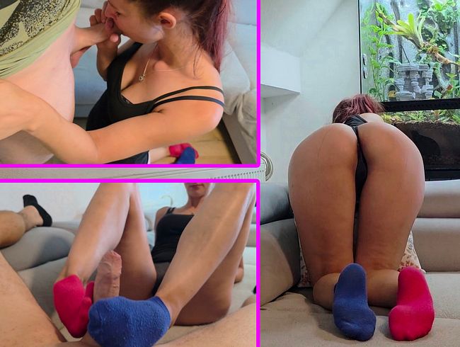 Download: QueenNessy - Er ist geil auf seine Stiefschwester! Ich blas ihm den Schwanz und verwöhn ihn mit meinen Füßen!