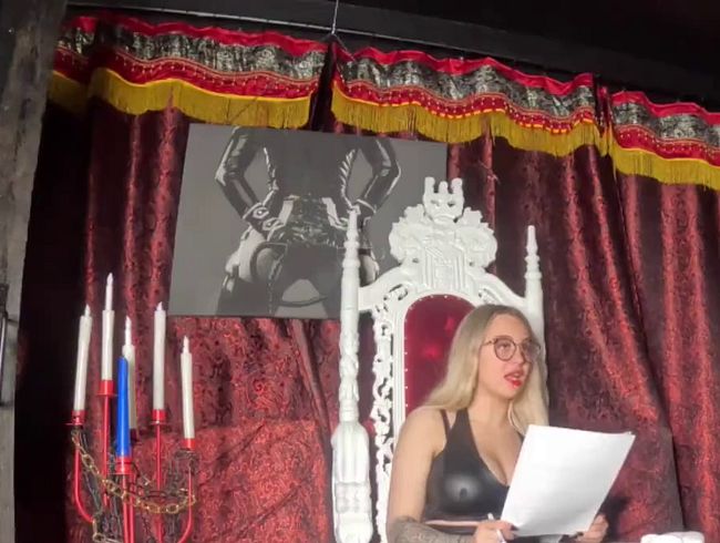 Download: Queen_of_Bdsm_vipDom - Jetzt bist DU mein EIGENTUM FÜR IMMER! Sklavenvertrag wird aufgesetzt...