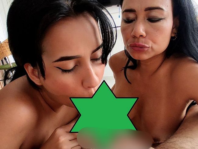 Download: SamantaDark4u - Samanta und Sara melken weiterhin Schwänze