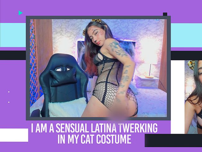 Download: SaraCrystal - Ich bin eine sinnliche Latina, die in meinem Katzenkostüm twerkt