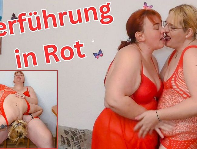 Download: Sarah_Sofia - Verführung in roten Dessous: Lesben verwöhnen sich im stehen und sitzen