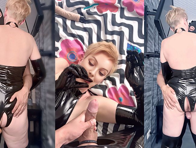 Download: SashMash-Couple - Latex-ehefrau mit maskiertem ehemann