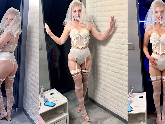 Download: SashMash-Couple - Ehefrau in posiert Hochzeitsdessous