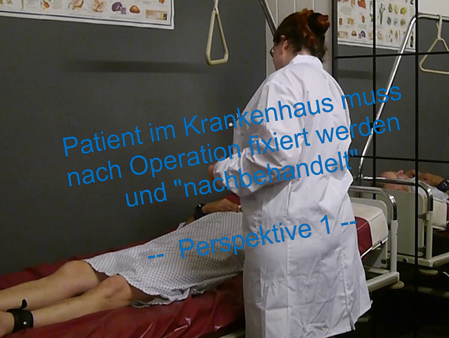 Download: SexyDomSanne - Patient im Krankenhaus muss nach Operation fixiert werden und 
