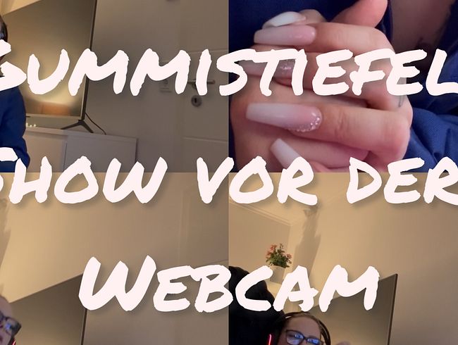 Download: SexyJanaHot - Gummistiefel Show vor der Webcam