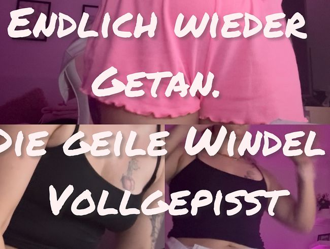 Download: SexyJanaHot - Endlich wieder getan…. Die geile Windel vollgepisst