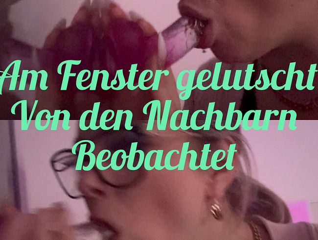 Download: SexyJanaHot - Am Fenster gelutscht - von den Nachbarn beobachtet