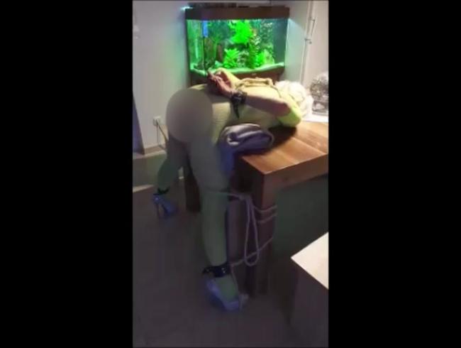 Download: Sklavin-Sylvia - Bondage Green Catsuit 