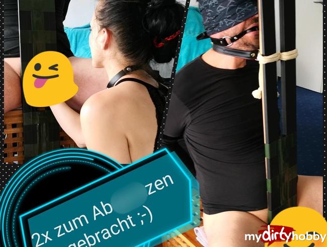 Download: Spermacascade - Schwanz am Pranger zwei Mal MEGA zum Abspritzen gebracht ;-