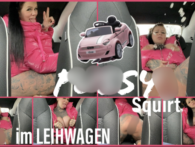 Download: SteffiBlond - PUSSY Squirt im LEIHWAGEN.