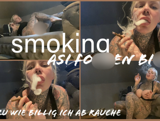 Download: SteffiBlond - smoking ASI FOTZEN BITCH I ich qualm die ganze asi hütte voll