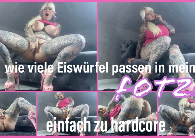 Download: SteffiBlond - wie viele Eiswürfel passen in meine Fotze? | ACHTUNG HARDCORE