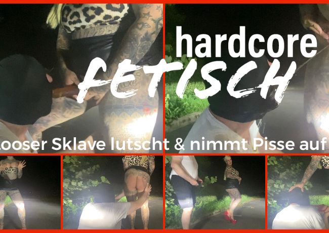 Download: SteffiBlond - hardcore FETISCH | LOOSER SKLAVE LUTSCHT & NIMMT PISSE AUF
