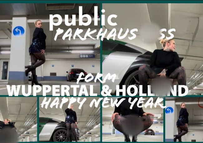 Download: SteffiBlond - public PARKHAUS PISS from WUPPERTAL & HOLLAND | happy new year