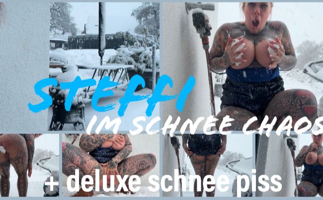 Download: SteffiBlond - Steffi im Schnee Chaos + Deluxe piss im Schnee