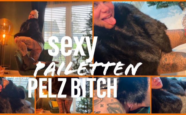 Download: SteffiBlond - SEXY PAILETTEN PELZ BITCH
