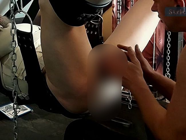 Download: Strict_Senz - Slow Ass Play Soft Fisting Dildo Pegging in Straitjacket Blindfold by Femdom Maledom