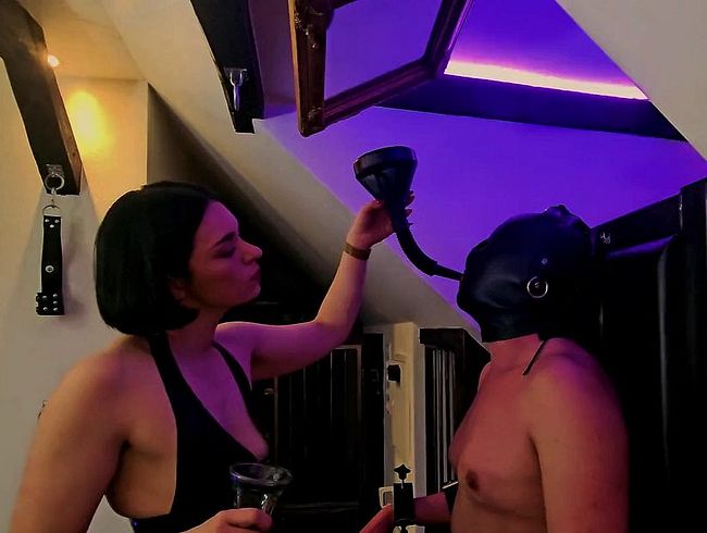 Download: Strict_Senz - Lady Medea Hard Pee Lesson for Caged Toilet Slave?on the Bondage Chair
