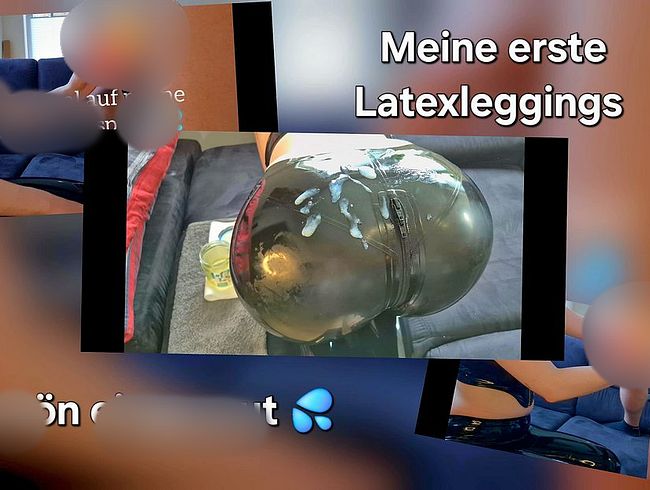 Download: SweetSoul24 - LATEX 100% Latexleggings ! Handjob und Latexpo anspritzen !