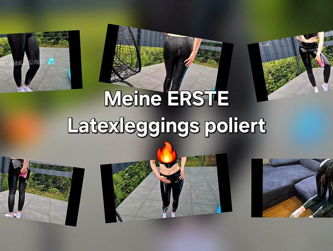 Download: SweetSoul24 - Latexleggings poliert ! Meine erste Latexleggins für dich Outdoor poliert !