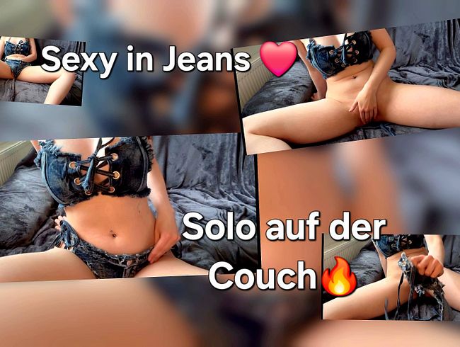Download: SweetSoul24 - SB SOLO Ich mache es mir selbst ! Sexy Jeansoutfit auf der Couch