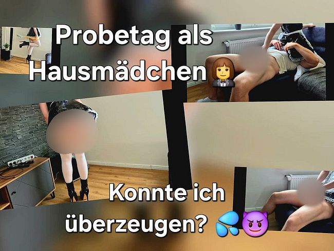 Download: SweetSoul24 - Probearbeiten als sexy Hausmädchen ! Facesitting und Handjob ! POV
