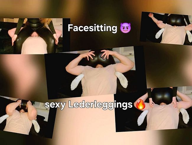 Download: SweetSoul24 - Facesitting in sexy Lederleggings ! DU gehörst mir !