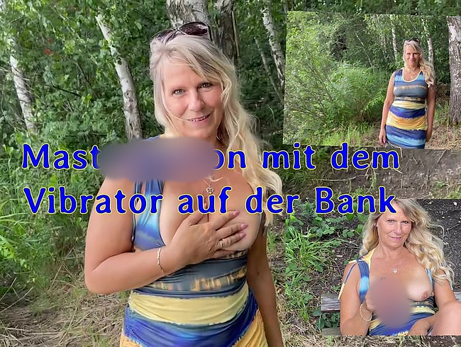 Download: SweetSusiNRW - Masrurbation mit dem Vibrator auf der Bank