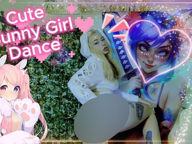 Download: Sweet_Sansarella - Bunny-Mädchen im rosa Anzug tanzt und neckt dich mit ihrem Arsch