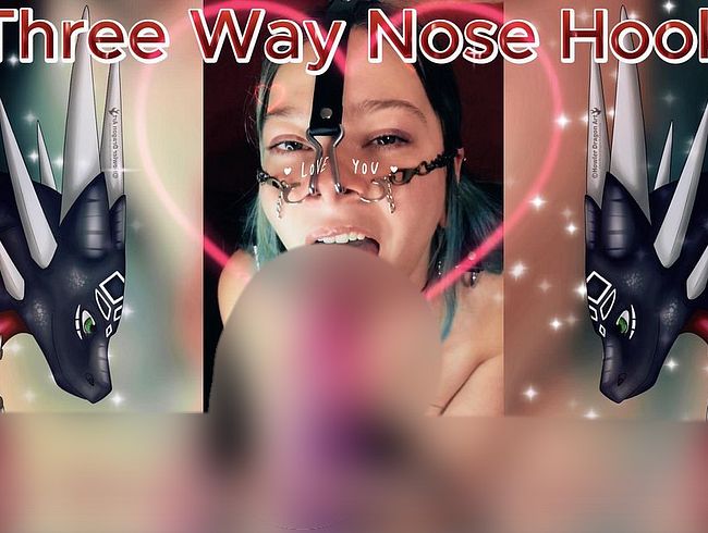 Download: Sweet_Sansarella - Drei-Wege-Nasenhaken, versauter Blowjob mit Drachendildo