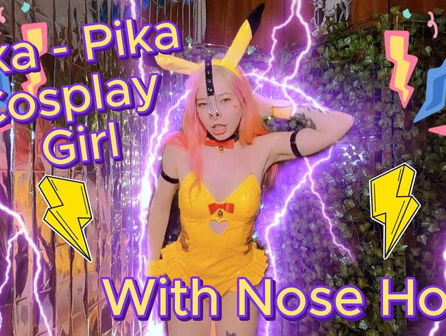 Download: Sweet_Sansarella - Pika-Pika Cosplay-Mädchen mit Nasenhaken