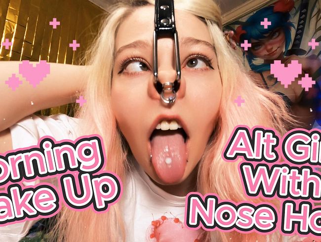 Download: Sweet_Sansarella - Morgens wache ich auf, Alt-Girl mit Nasenhaken.