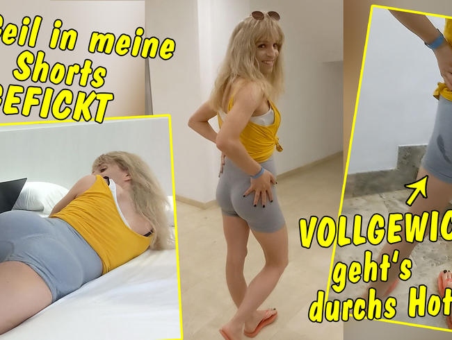Download: TV_Helena_Kimberly - Geil in meine Yoga Shorts gefickt!! Vollgewichst gehts durchs Urlaubs-Hotel!!