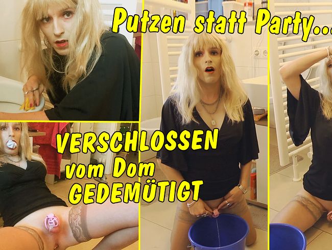 Download: TV_Helena_Kimberly - Putzen statt Party... Vom Dom verschlossen, gestopft und gedemütigt!!