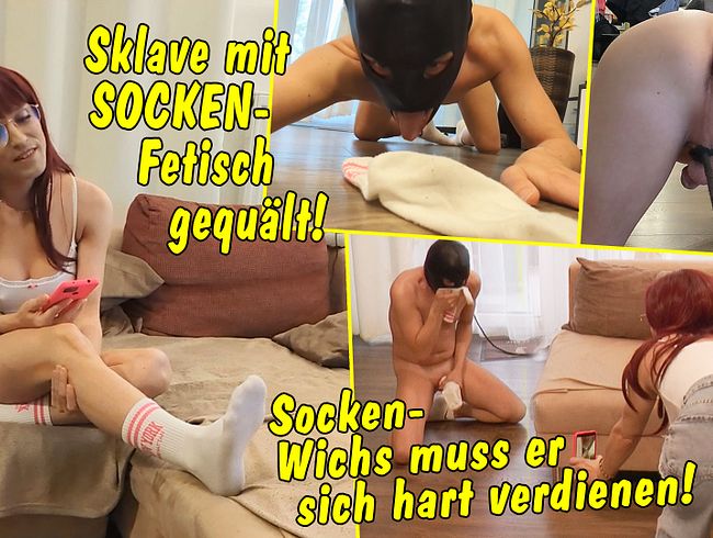 Download: TV_Helena_Kimberly - Sklave mit Socken-Fetisch fies gequält! Der muss sich seinen Socken Wichs hart verdienen!