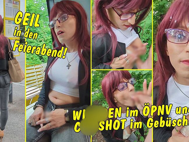 Download: TV_Helena_Kimberly - Geil geht’s in den Feierabend! Wichsen im ÖPNV und Cumshot im Gebüsch!