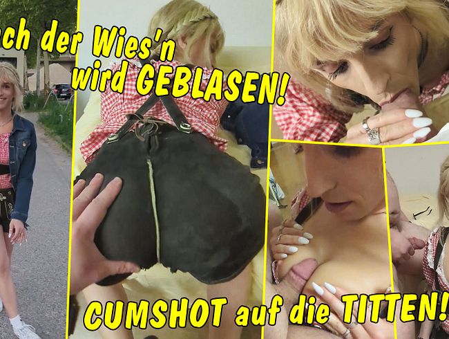 Download: TV_Helena_Kimberly - Nach der Wiesn wird geblasen! Geiler Cumshot auf die Titten!