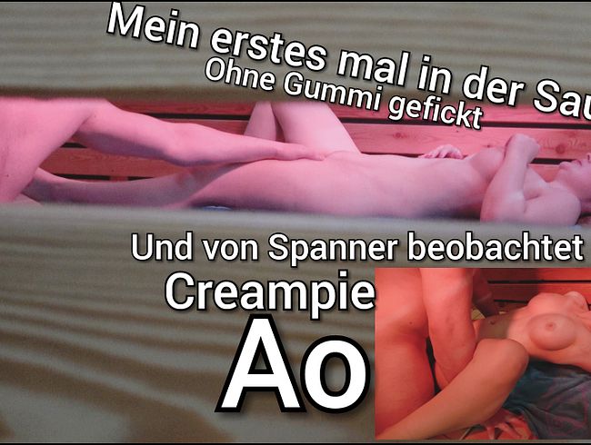 Download: TinyEmily - Mein ERSTES MAL in der SAUNA!!! Ohne Gummi, AO-Creampie