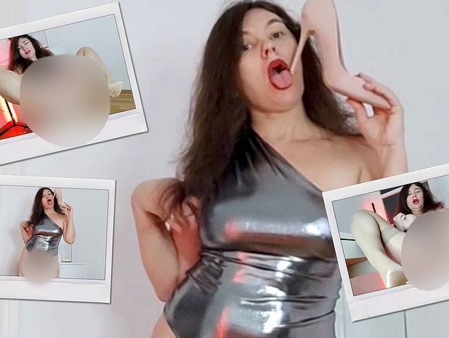Download: Vio1 - sexy Heels, ficken und in die Muschi spritzen, spritzen und Öl auf sexy Füße kein Ton
