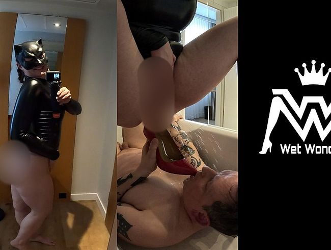 Download: Wet-Wonder - Natursekt-Dusche in der Wanne – Mein High Heel füllt dein Verlangen!
