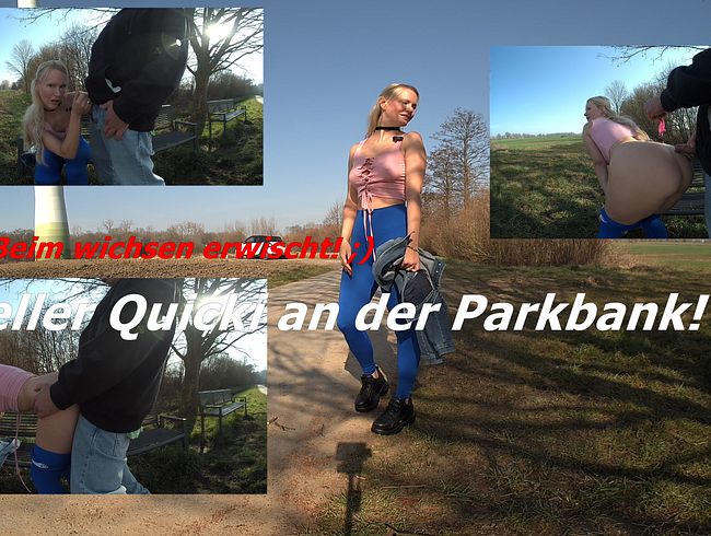 Download: blondehexe - Beim wichsen erwischt! Schneller Quicki auf der Parkbank! ;)