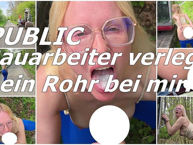 Download: blondehexe - Ungeschminkt: Bauarbeiter verlegt PUBLIC ein Rohr bei mir!