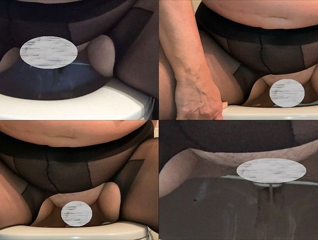 Download: funcouple33 - Wunschvideo „In Ouvert-Strumpfhose aus zwei Perspektiven beim Pinkeln gefilmt“