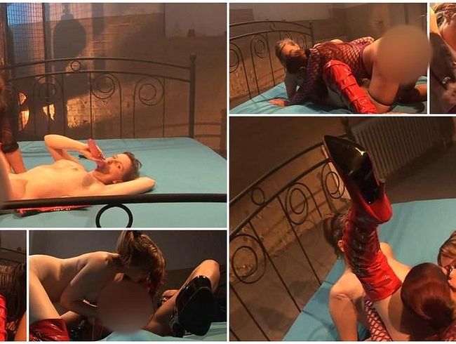 Download: gangbang-spass - drei fotzen in schwanzvorbereitung ... . . .