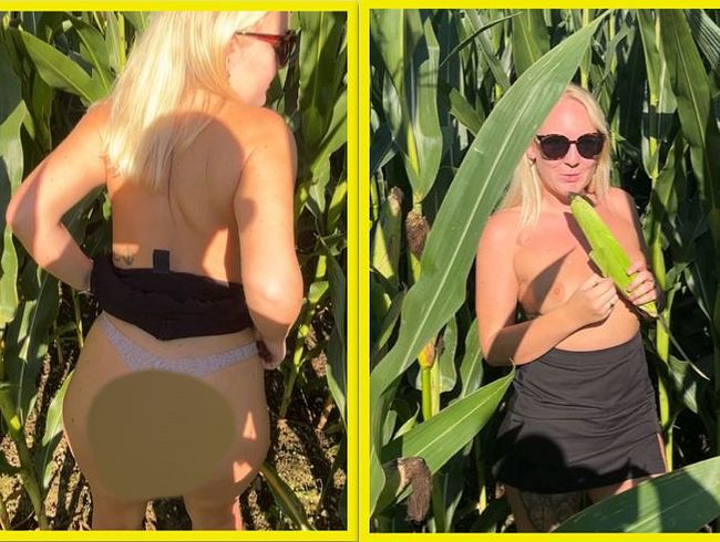 Download: germanmaskedlucie - || Im Maisfeld Natursex pur – AO Doggy-Action, Outdoor-Blowjob & cremiges Finale ||